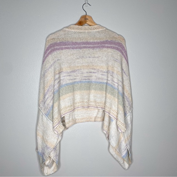 Free People Saturn Poncho Sweater Warm Sky - Picture 4 of 13